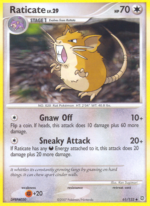 Raticate (61/132) [Diamond & Pearl: Secret Wonders] | Total Play