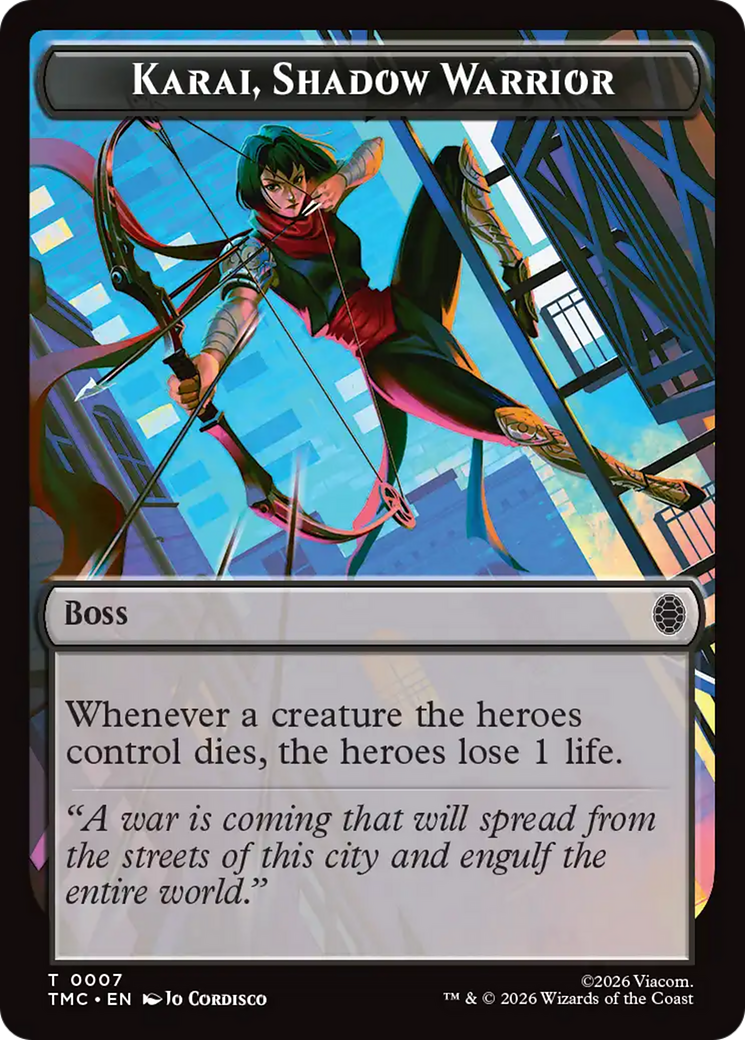 Karai, Shadow Warrior [Teenage Mutant Ninja Turtles Commander Tokens] | Total Play