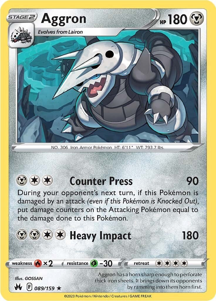Aggron (089/159) [Sword & Shield: Crown Zenith] | Total Play