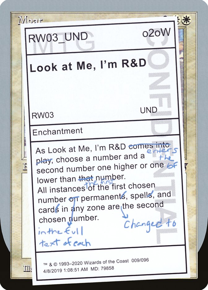 Look at Me, I'm R&D [Unsanctioned] | Total Play