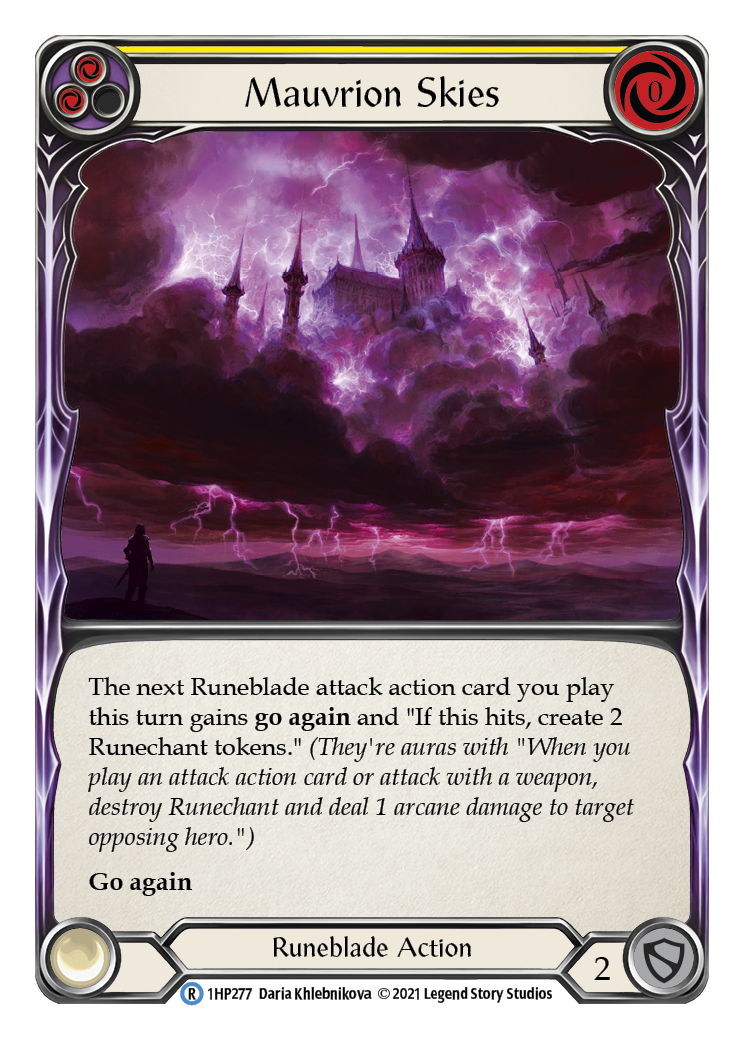 Mauvrion Skies (Yellow) [1HP277] (History Pack 1) | Total Play