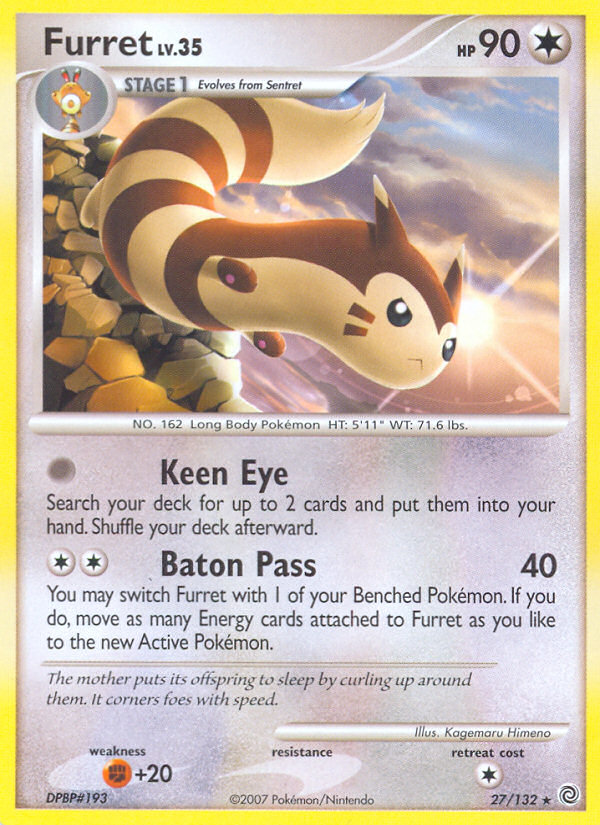 Furret (27/132) [Diamond & Pearl: Secret Wonders] | Total Play