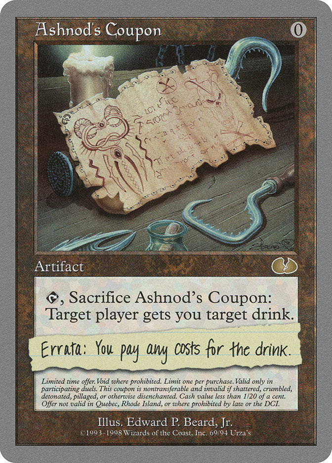 Ashnod's Coupon [Unglued] | Total Play