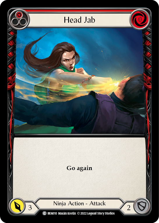 Head Jab (Red) [BEN010] (Outsiders Benji Blitz Deck) | Total Play