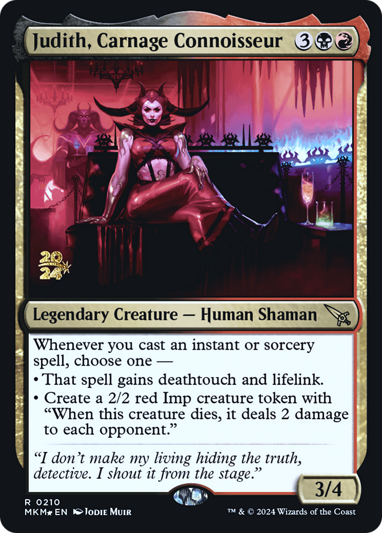 Judith, Carnage Connoisseur [Murders at Karlov Manor Prerelease Promos] | Total Play