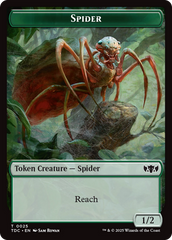 Wall // Spider Double-Sided Token [Tarkir: Dragonstorm Commander Tokens] | Total Play