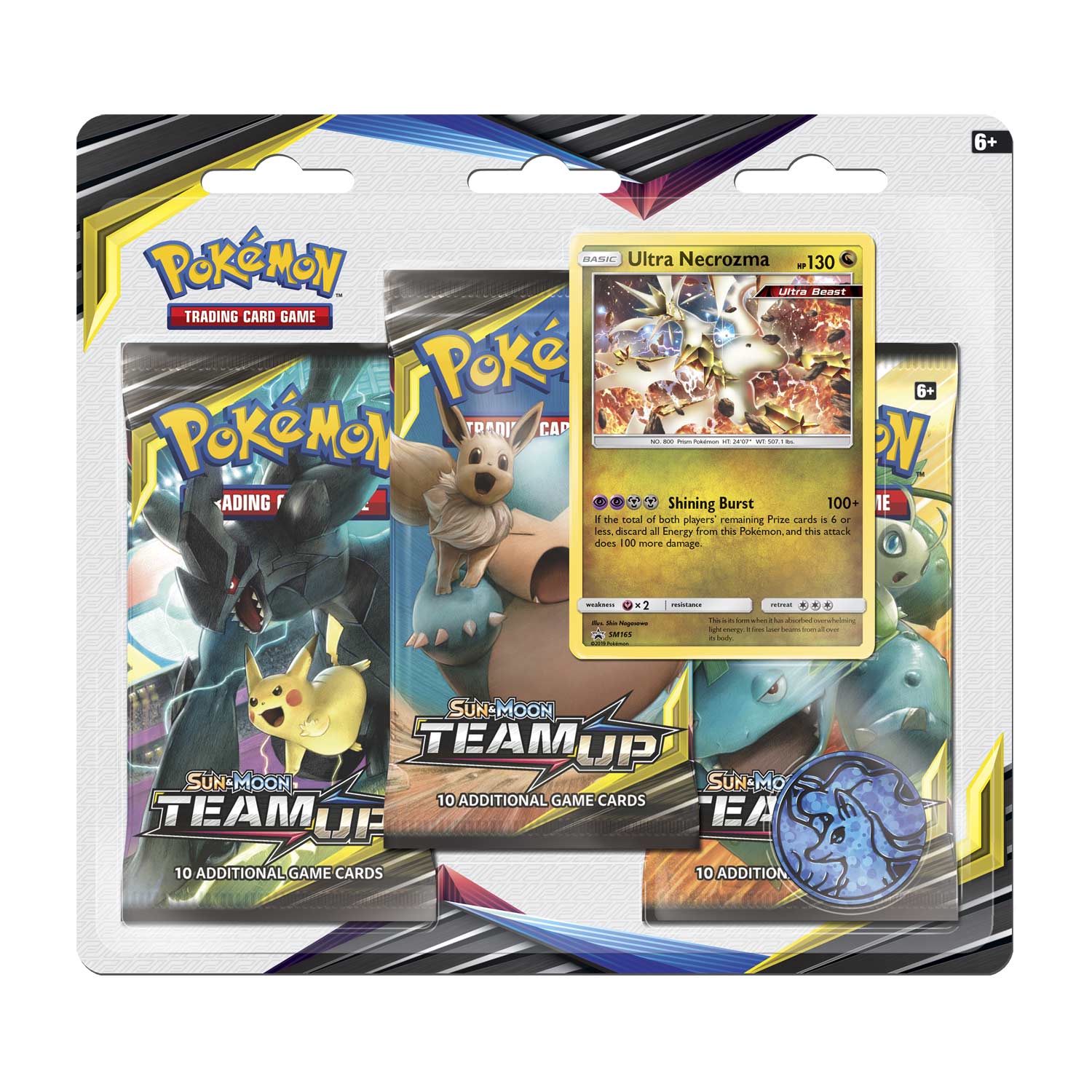 Sun & Moon: Team Up - 3-Pack Blister (Ultra Necrozma) | Total Play