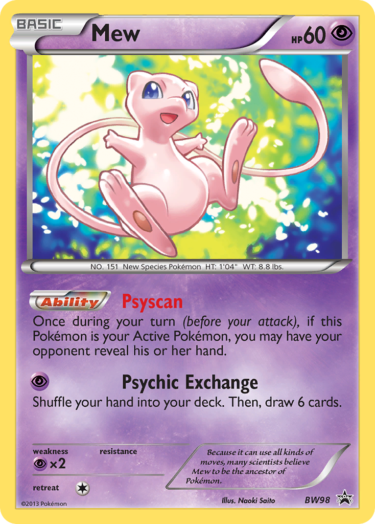 Mew (BW98) [Black & White: Black Star Promos] | Total Play