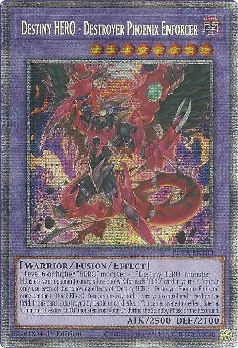 Destiny HERO - Destroyer Phoenix Enforcer [POTE-EN100] Starlight Rare | Total Play