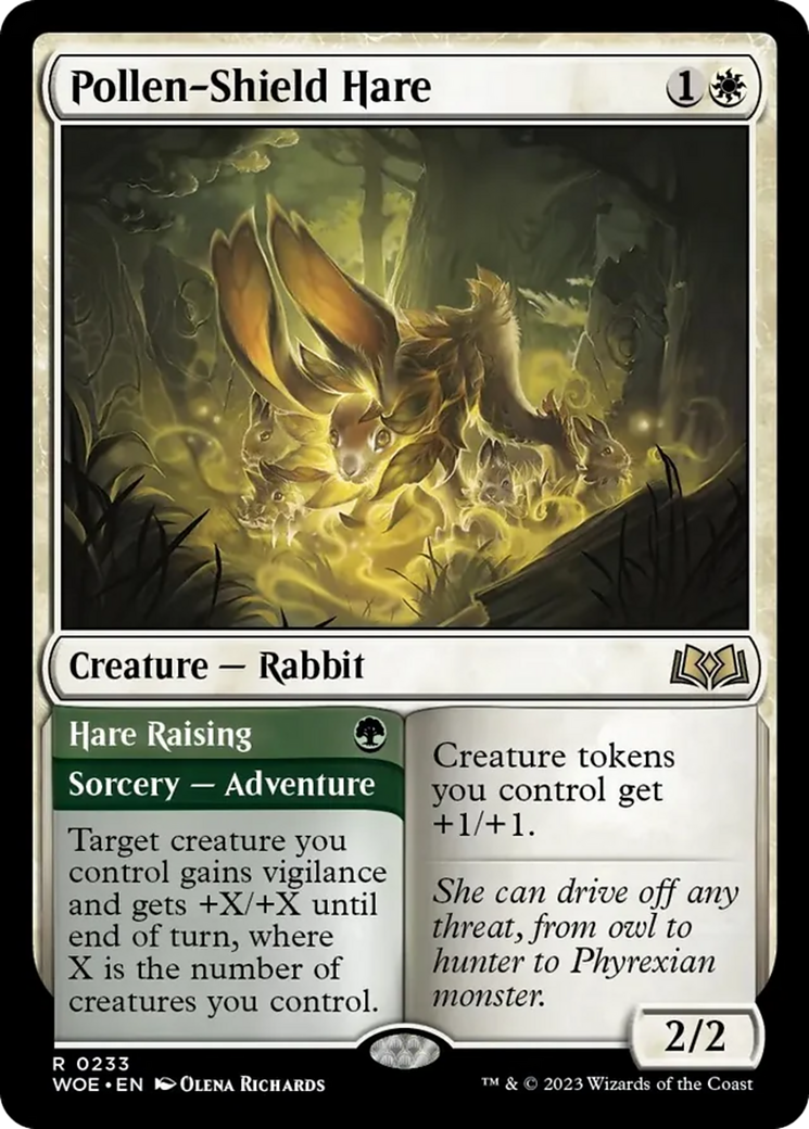 Pollen-Shield Hare // Hare Raising [Wilds of Eldraine] | Total Play