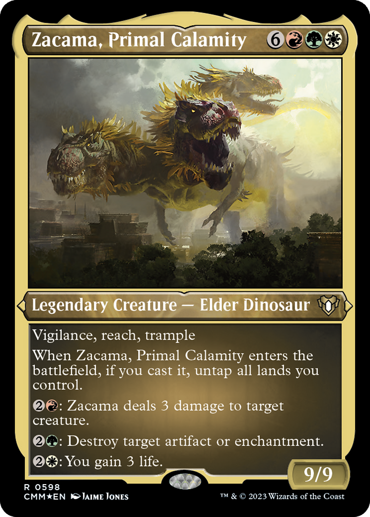 Zacama, Primal Calamity (Foil Etched) [Commander Masters] | Total Play
