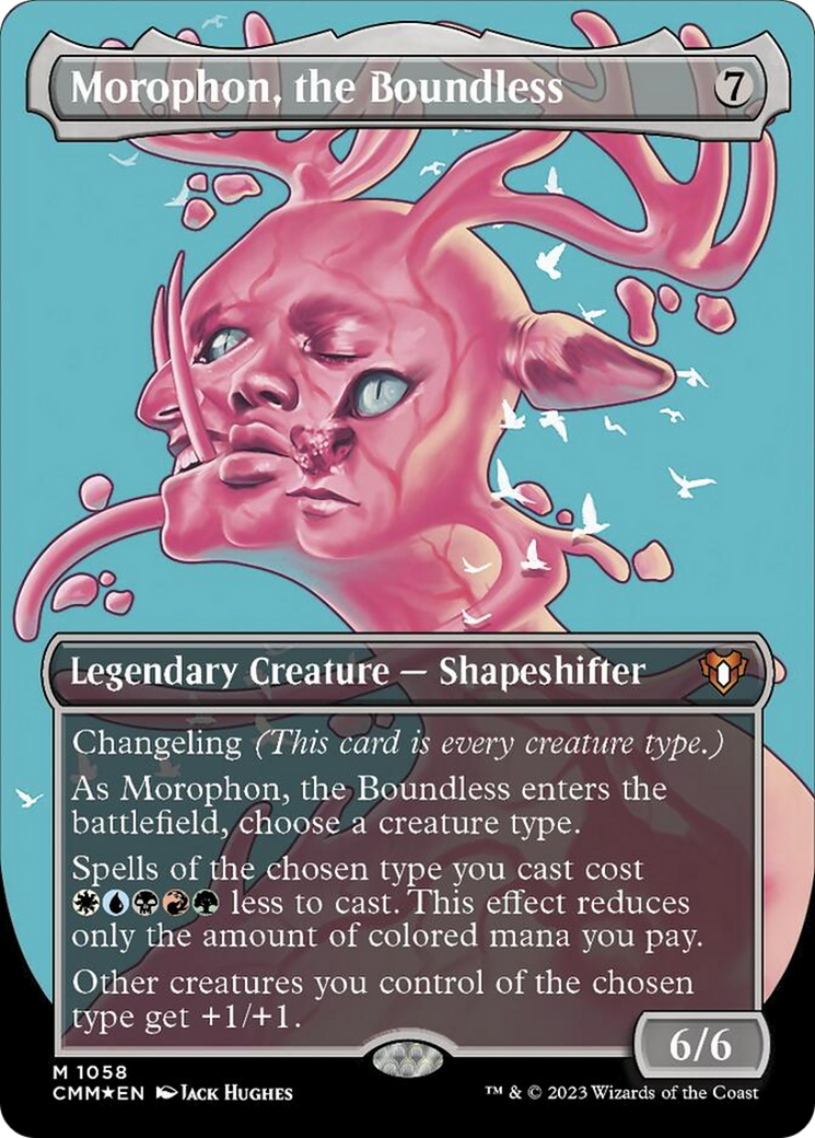 Morophon, the Boundless (Borderless Textured Foil Frame Break) [Commander Masters] | Total Play