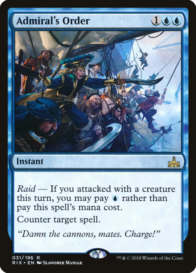 Admiral's Order [Rivals of Ixalan] | Total Play