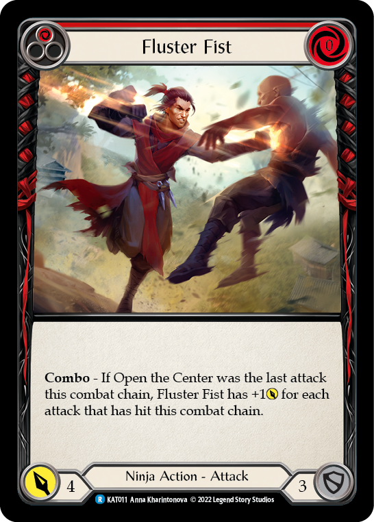 Fluster Fist (Red) [KAT011] (Outsiders Katsu Blitz Deck) | Total Play