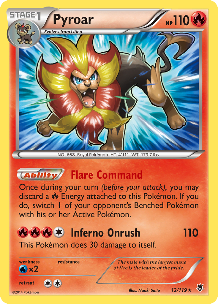 Pyroar (12/119) [XY: Phantom Forces] | Total Play