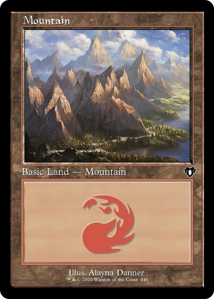 Mountain (446) (Retro) [Commander Masters] | Total Play