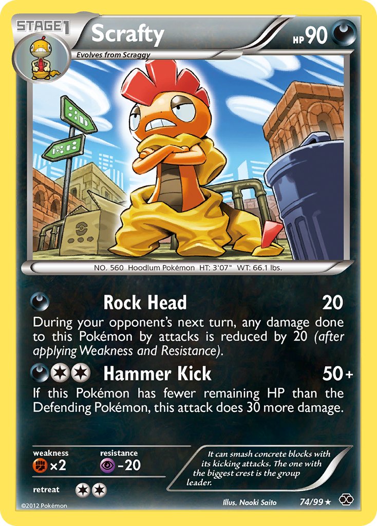 Scrafty (74/99) (Theme Deck Exclusive) [Black & White: Next Destinies] | Total Play