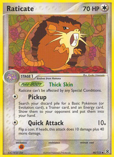 Raticate (48/112) [EX: FireRed & LeafGreen] | Total Play