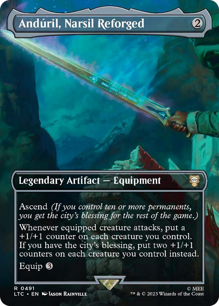 Anduril, Narsil Reforged (Borderless) [The Lord of the Rings: Tales of Middle-Earth Commander] | Total Play