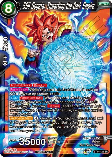 SS4 Gogeta, Thwarting the Dark Empire (Buy a Box) (BT14-129) [Promotion Cards] | Total Play