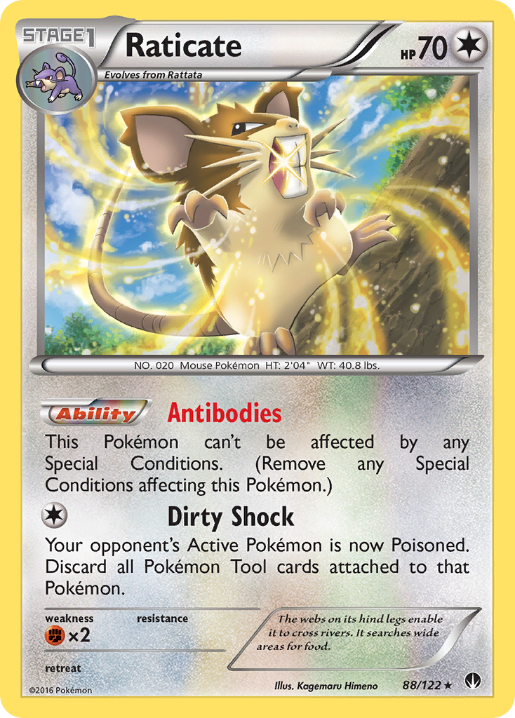 Raticate (88/122) [XY: BREAKpoint] | Total Play
