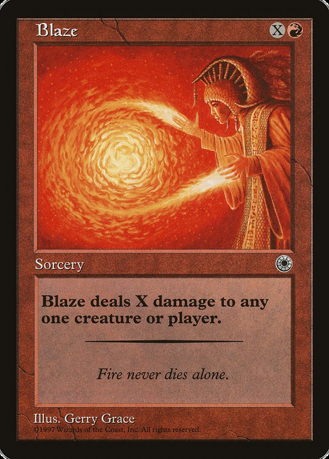 Blaze (With Flavor Text) [Portal] | Total Play