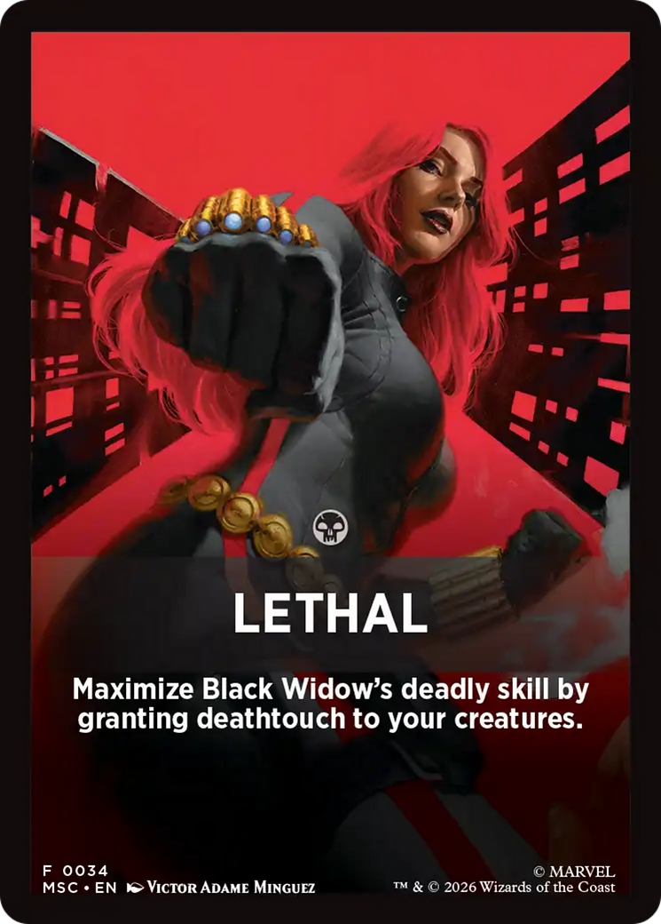 Lethal Theme Card [Marvel Super Heroes Commander] | Total Play