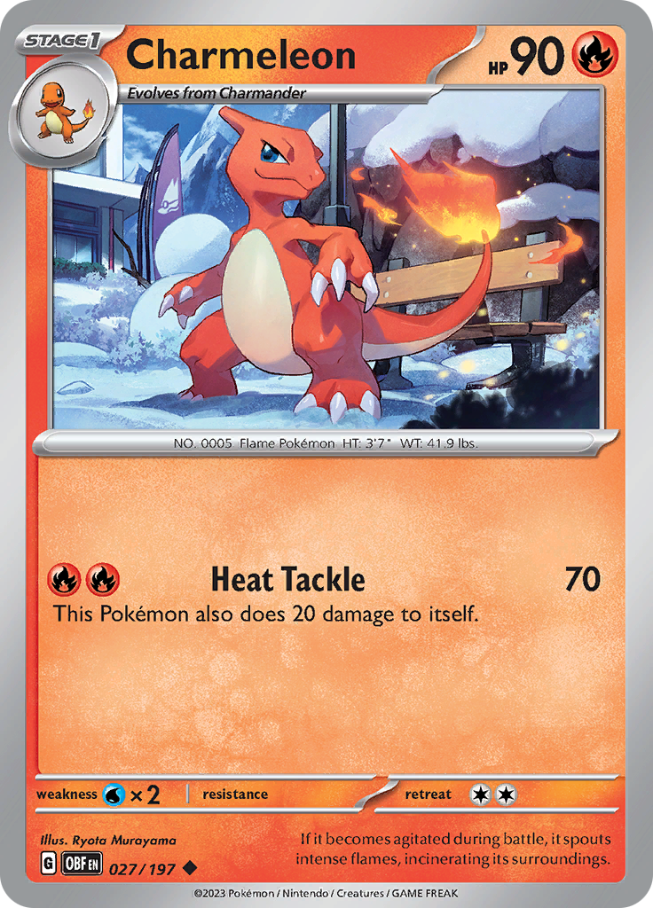 Charmeleon (027/197) [Scarlet & Violet: Obsidian Flames] | Total Play