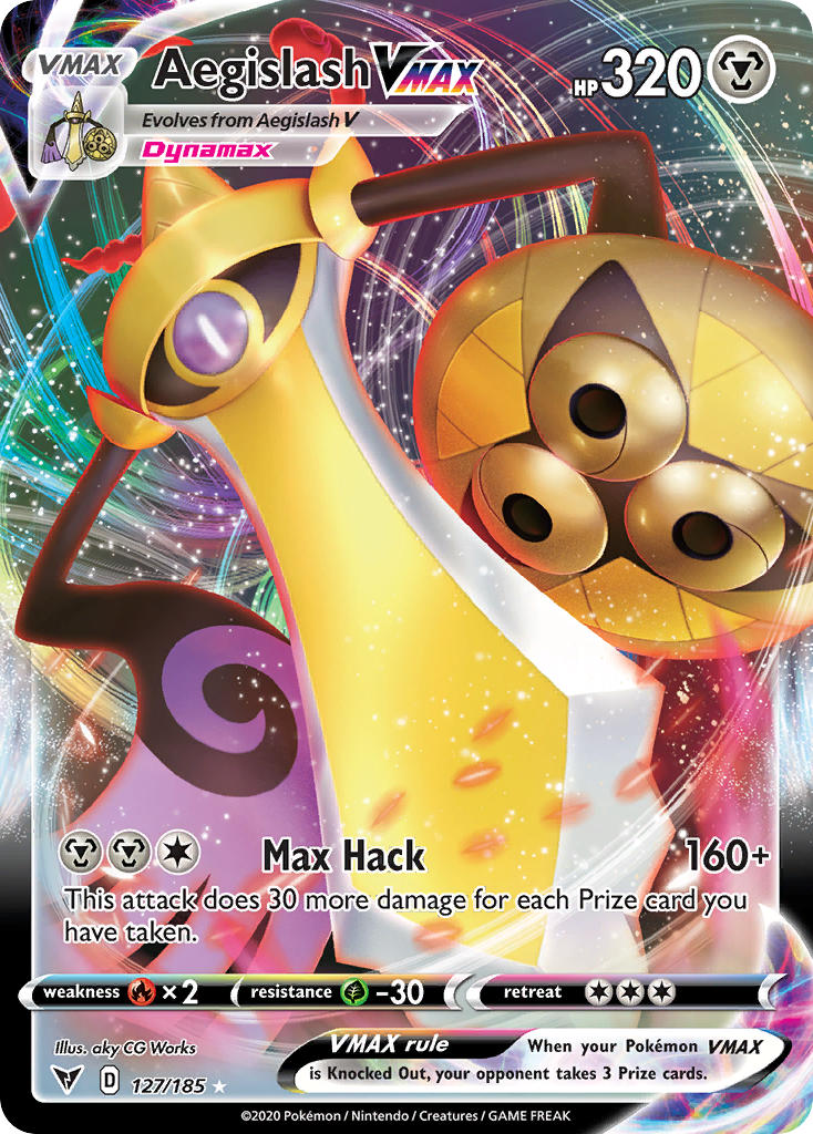 Aegislash VMAX (127/185) [Sword & Shield: Vivid Voltage] | Total Play