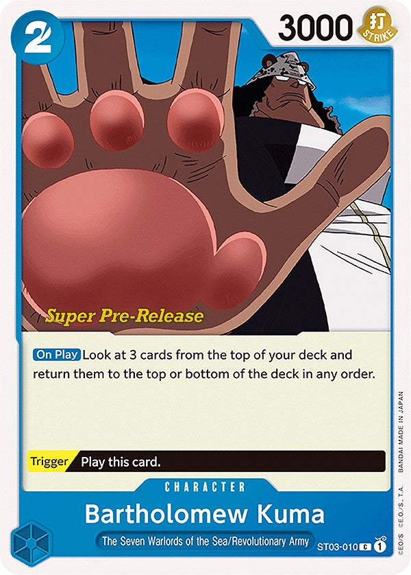 Bartholomew Kuma [Super Pre-Release Starter Deck: The Seven Warlords of the Sea] | Total Play
