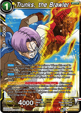 Trunks, the Brawler (BT14-103) [Cross Spirits] | Total Play