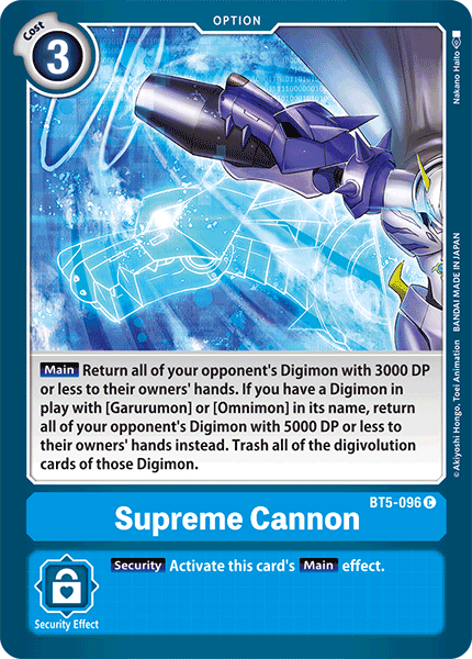 Supreme Cannon [BT5-096] [Battle of Omni] | Total Play