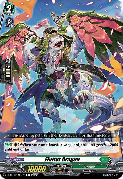 Flutter Dragon (D-BT06/098EN) [Blazing Dragon Reborn] | Total Play