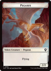 Contract // Pegasus Double-Sided Token [Secrets of Strixhaven Commander Tokens] | Total Play