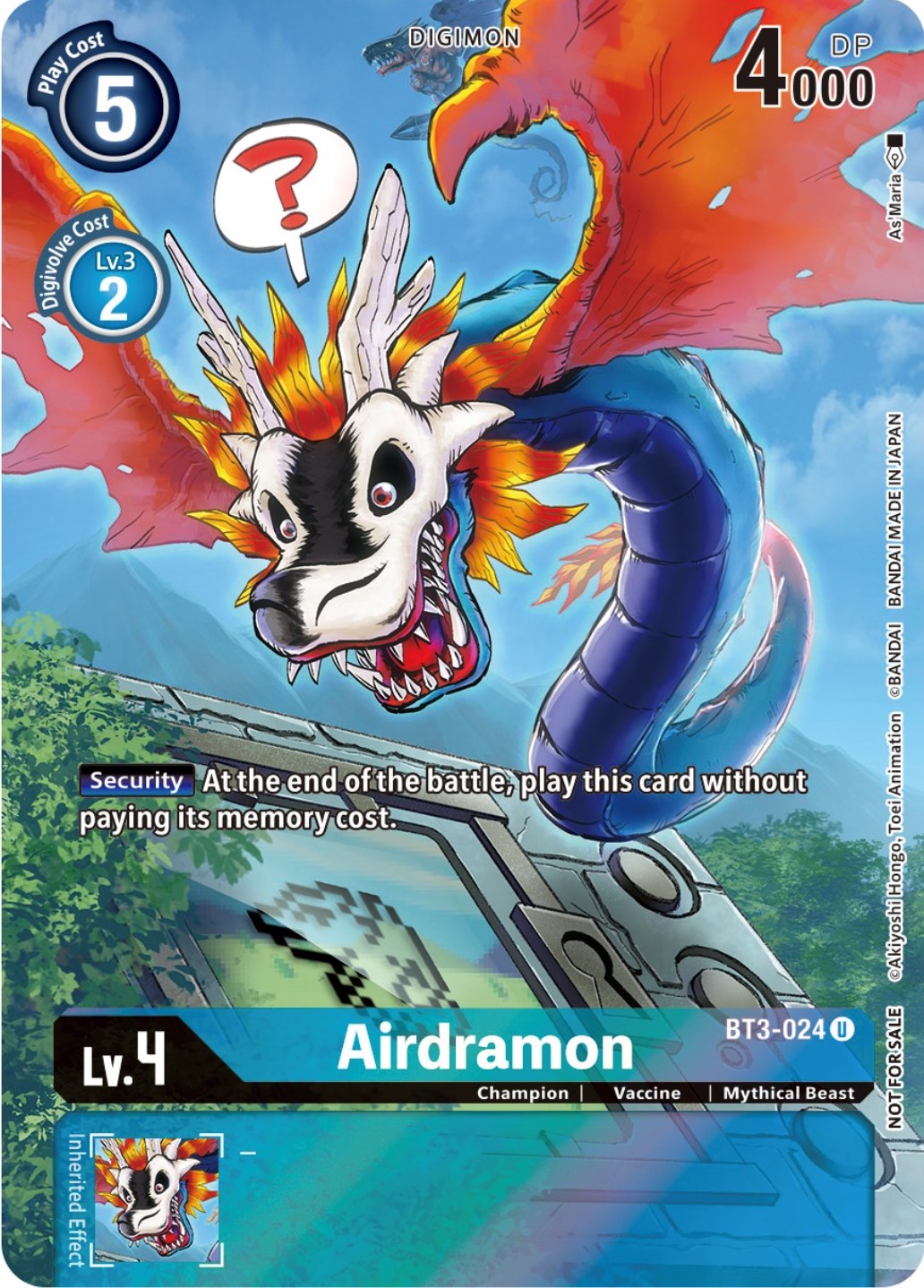 Airdramon [BT3-024] (25th Special Memorial Pack) [Release Special Booster Promos] | Total Play
