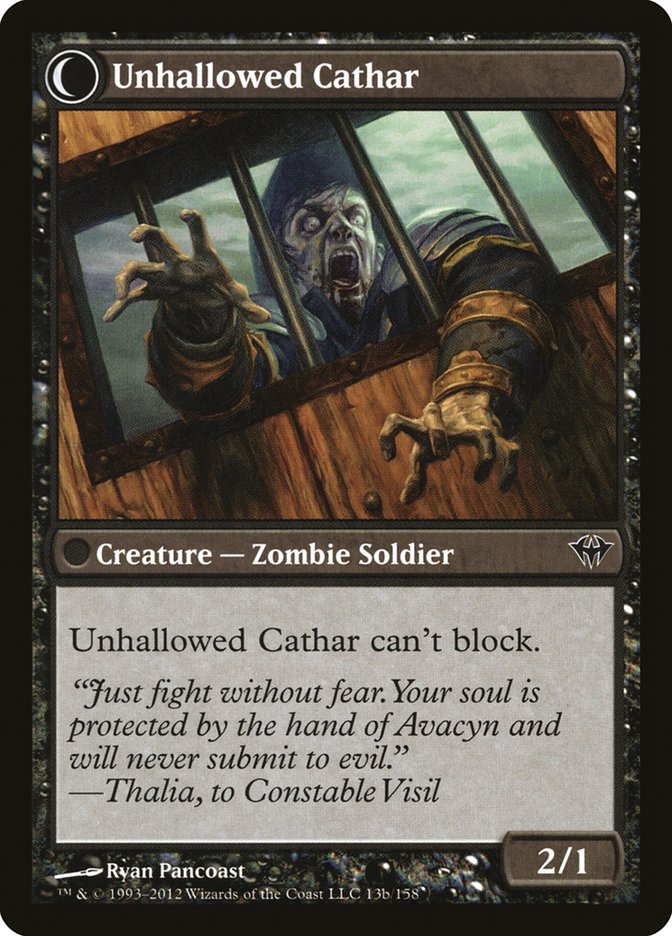 Loyal Cathar // Unhallowed Cathar [Dark Ascension] | Total Play