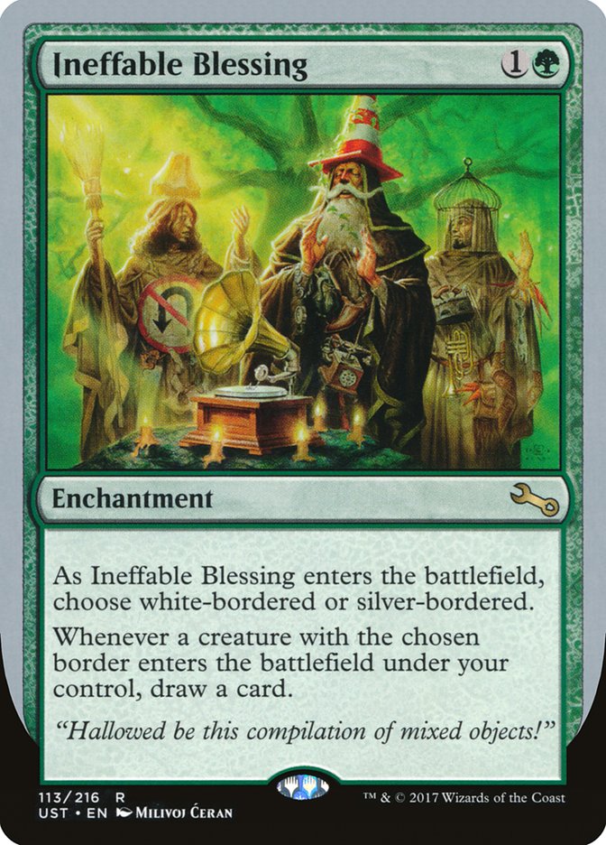 Ineffable Blessing ("choose white-bordered or silver-bordered") [Unstable] | Total Play