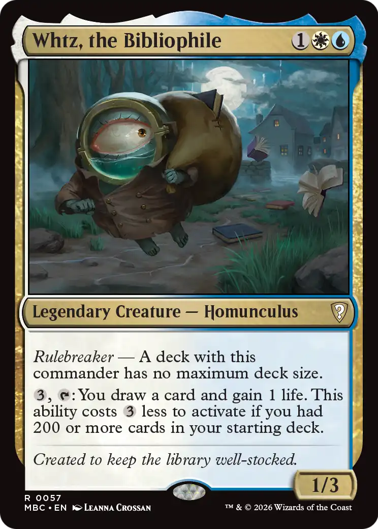 Whtz, the Bibliophile [Mystery Booster: Commander Edition] | Total Play