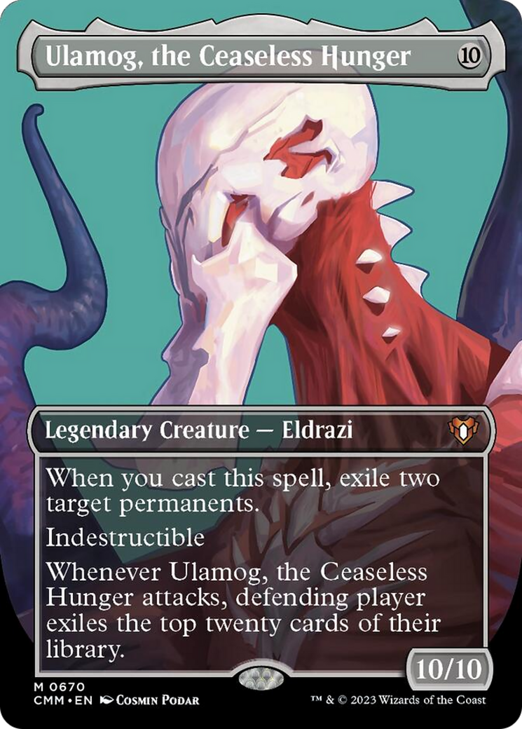 Ulamog, the Ceaseless Hunger (Borderless Profile) [Commander Masters] | Total Play