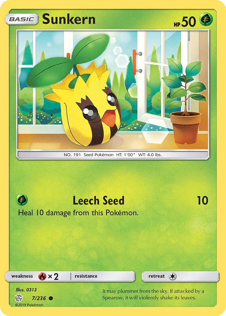 Sunkern (7/236) [Sun & Moon: Cosmic Eclipse] | Total Play