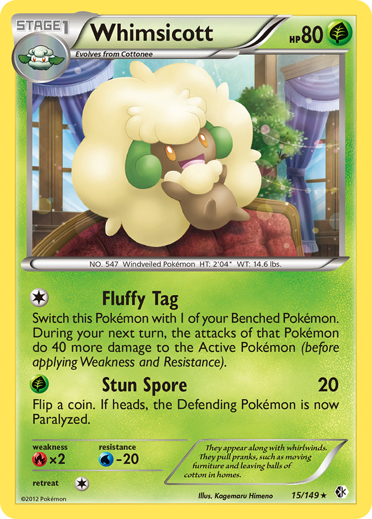 Whimsicott (15/149) [Black & White: Boundaries Crossed] | Total Play