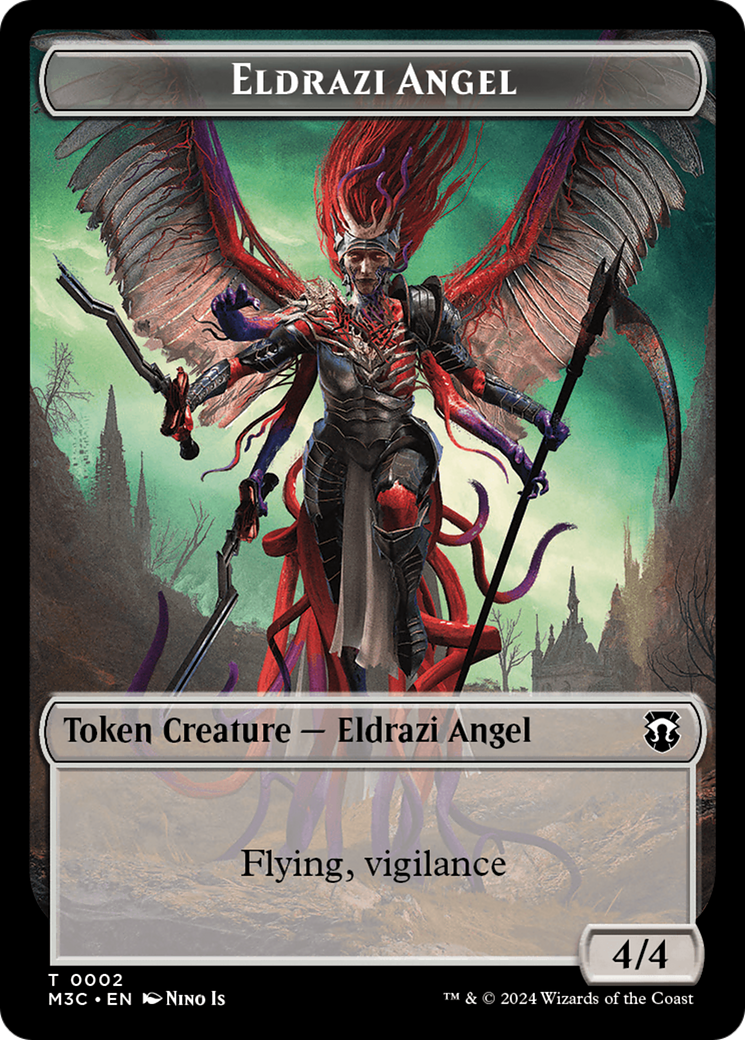 Eldrazi Angel // Copy Double-Sided Token [Modern Horizons 3 Commander Tokens] | Total Play