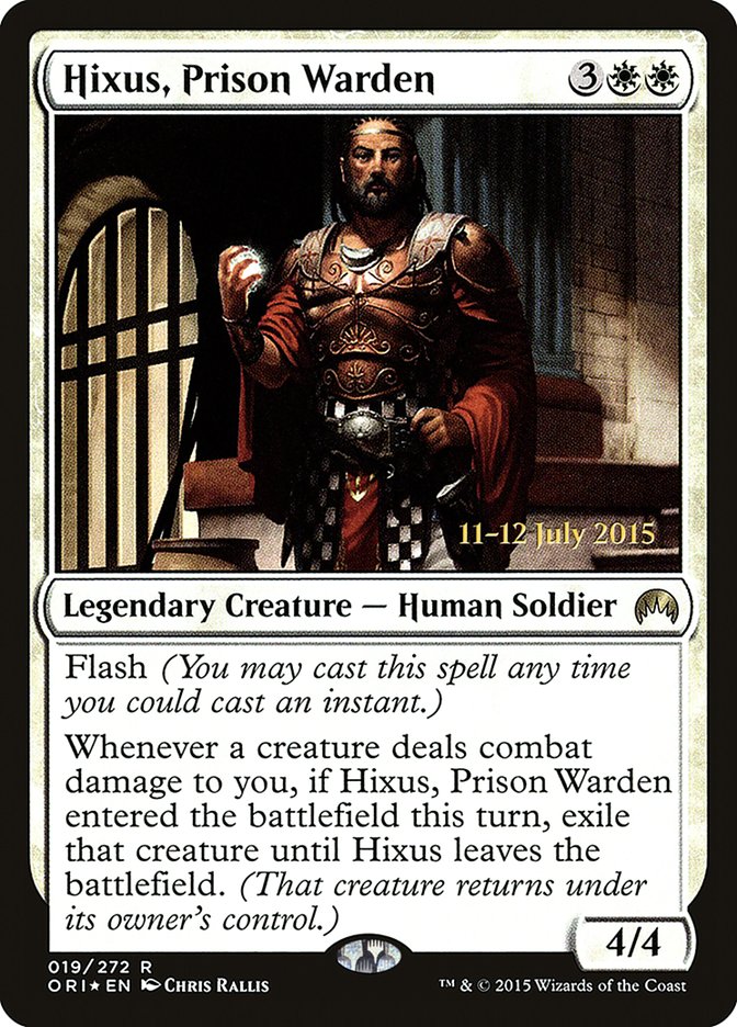 Hixus, Prison Warden [Magic Origins Prerelease Promos] | Total Play