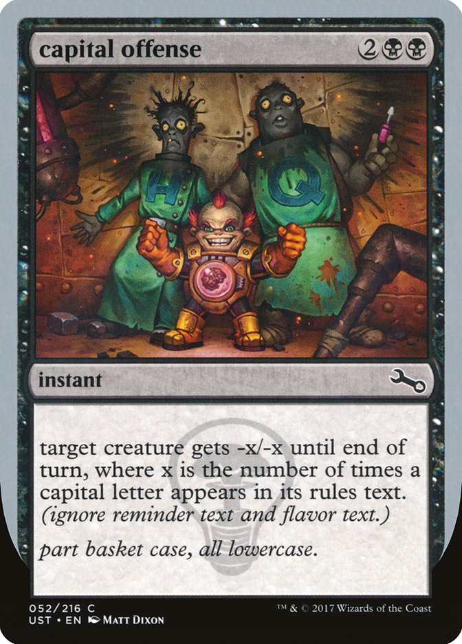 capital offense [Unstable] | Total Play