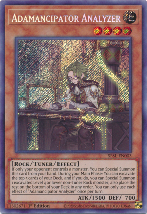 Adamancipator Analyzer [SESL-EN003] Secret Rare | Total Play