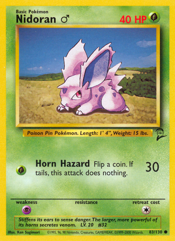 Nidoran (83/130) (Male) [Base Set 2] | Total Play