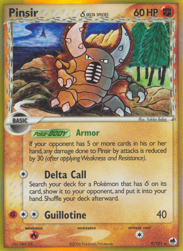 Pinsir (9/101) (Delta Species) [EX: Dragon Frontiers] | Total Play