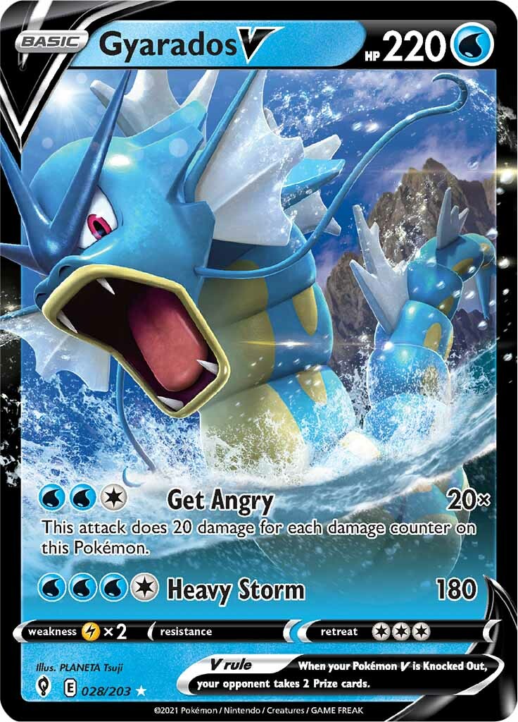 Gyarados V (028/203) [Sword & Shield: Evolving Skies] | Total Play