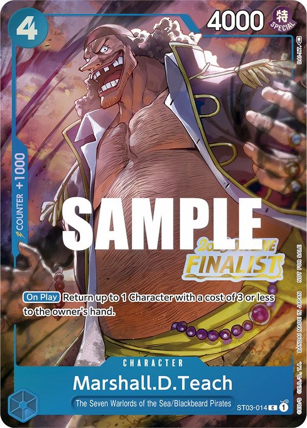 Marshall.D.Teach (Offline Regional 2023) [Finalist] [One Piece Promotion Cards] | Total Play