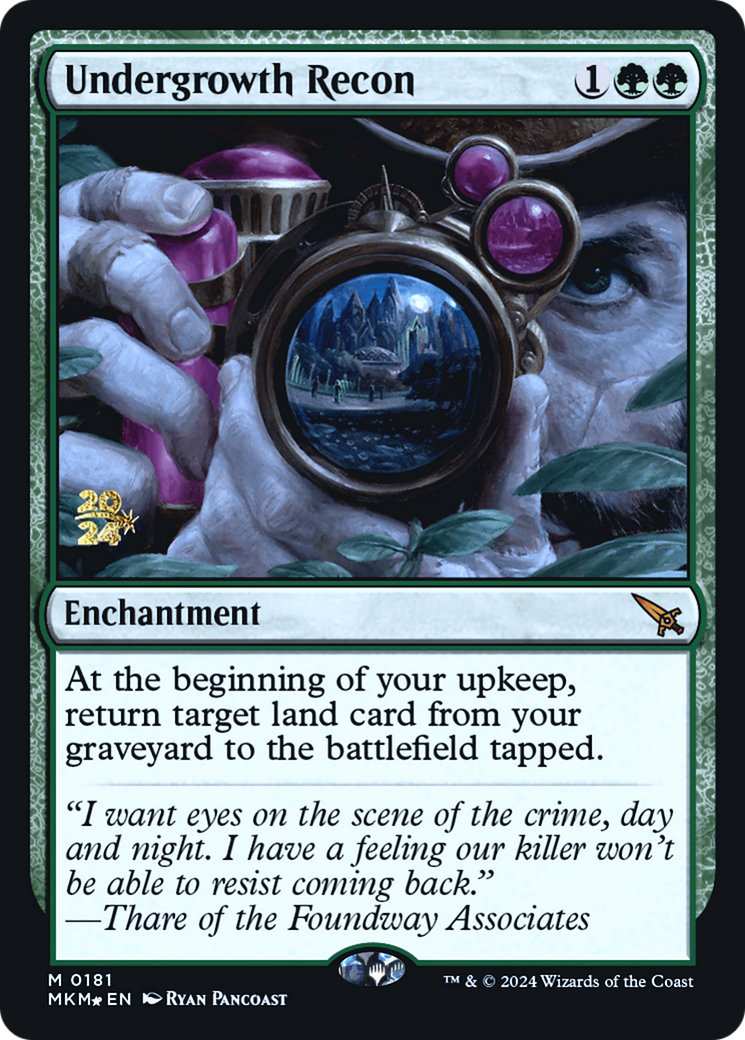 Undergrowth Recon [Murders at Karlov Manor Prerelease Promos] | Total Play